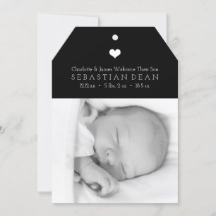 Heart New Baby Personalised Photo Template