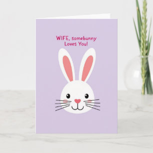 Heart Nose Animal Wife Card