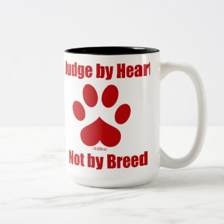 Heart Not Breed Two-Tone Coffee Mug