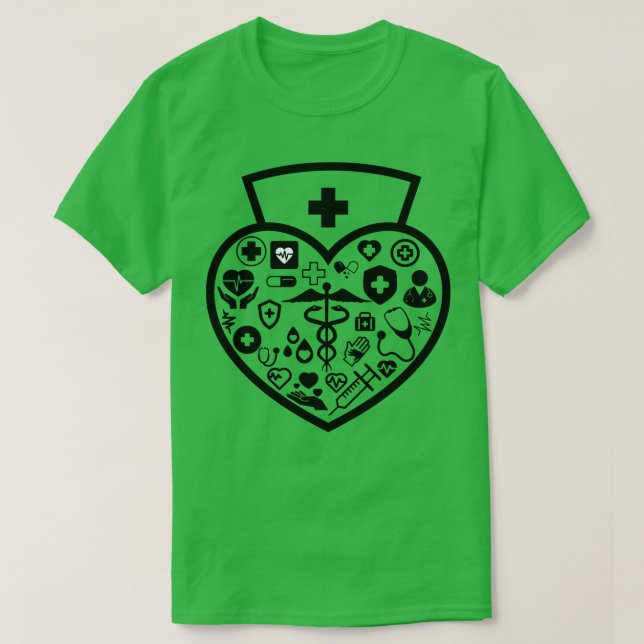 Heart Nurse 1 T-Shirt (Design Front)