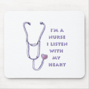 Heart nurse mouse mat