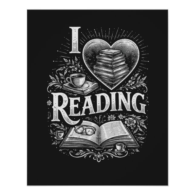 Heart of a Book Lover Poster (Front)