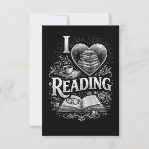 Heart of a Book Lover Thank You Card