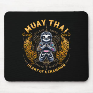 Heart Of A Champion - Kickboxing And Muay Thai Cut Mouse Mat