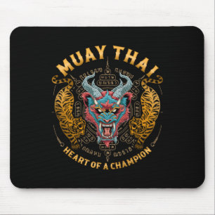 Heart Of A Champion - Kickboxing And Muay Thai Dem Mouse Mat