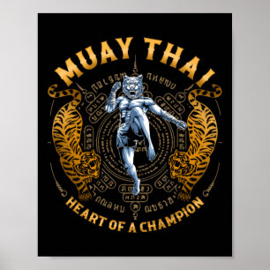 Heart Of A Champion - Kickboxing And Muay Thai Fem Poster