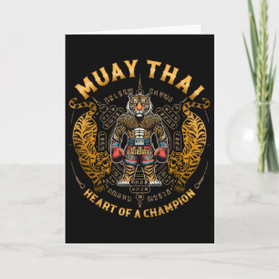 Heart Of A Champion - Kickboxing And Muay Thai Tig Card