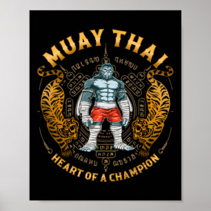 Heart Of A Champion - Kickboxing And Muay Thai Tra Poster