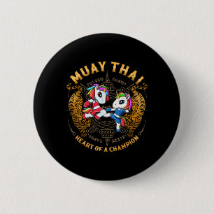 Heart Of A Champion - Kickboxing And Muay Thai Uni 6 Cm Round Badge