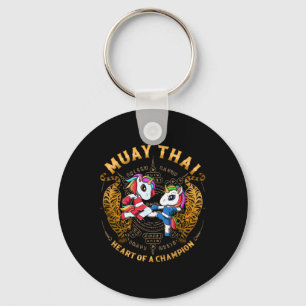 Heart Of A Champion - Kickboxing And Muay Thai Uni Key Ring