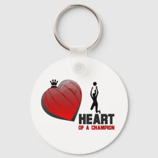 Heart of a Champion Ladies Volleyball Key Ring