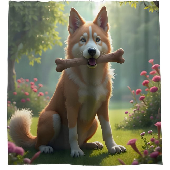 Heart of a Hound -  Shower Curtain (Front)