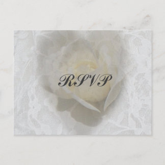 Heart of a Rose RSVP Postcard