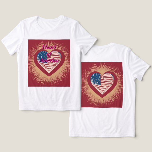 Heart of America Tri-Blend Shirt (Design Front & Back)