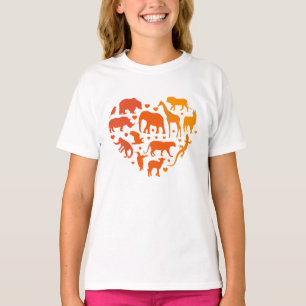 Heart of animals, Gift For Animals lovers T-Shirt
