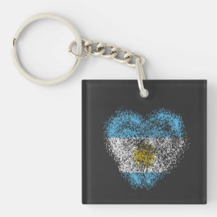 Heart of Argentina Key Ring