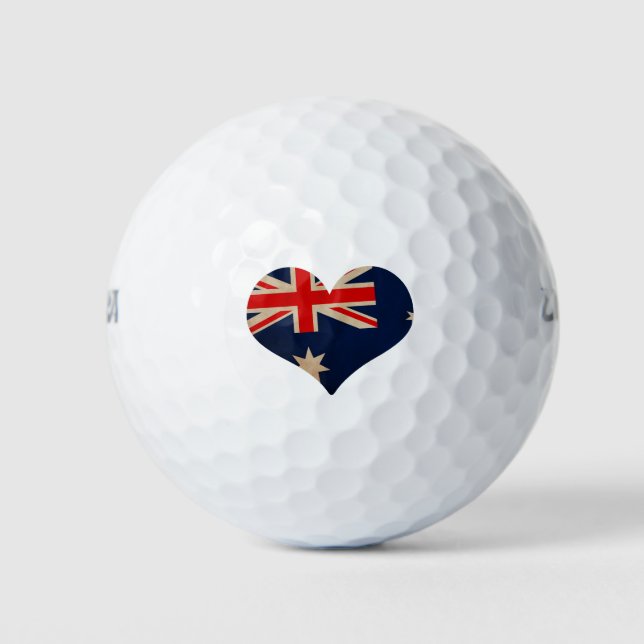 Heart of Australia Golf Balls (Front)