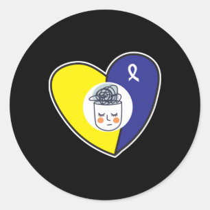 Heart Of Awareness Mental Health S Sticker