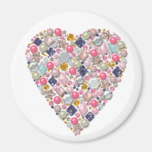 Heart of beads magnet (Front)