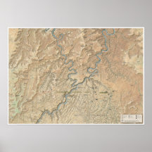 Heart of Canyonlands (Utah) map poster