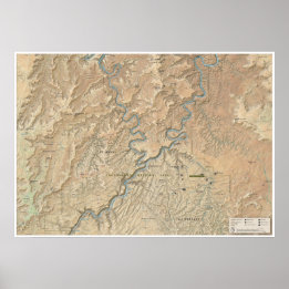 Heart of Canyonlands (Utah) map poster