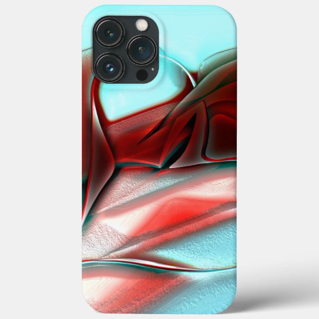 Heart of crystal lines over sandy mountain texture Case-Mate iPhone case (Back)