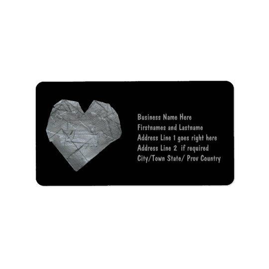 Heart of Duct Tape Address Label