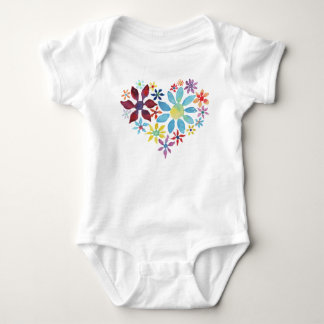 Heart of Flowers Baby Bodysuit
