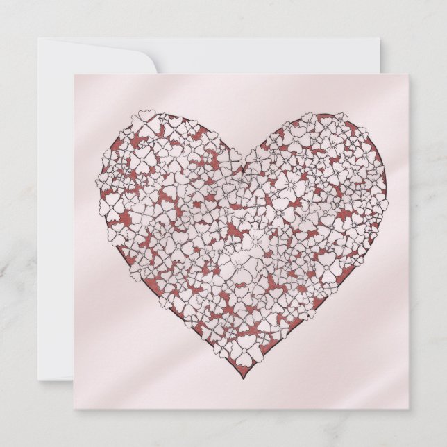 Heart of Flowers Card (Front)