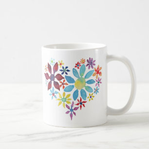 Heart of Flowers Coffee Mug