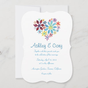 Heart of Flowers Invitation