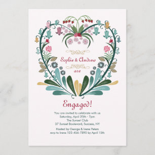 Heart of Flowers Invitation