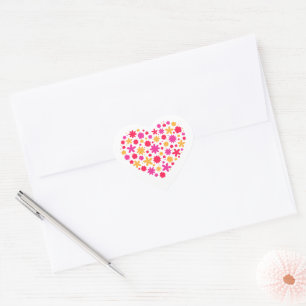 Heart of flowers - Lovely Gift For Flowers Lovers Sticker