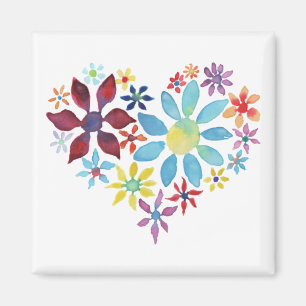 Heart of Flowers Magnet