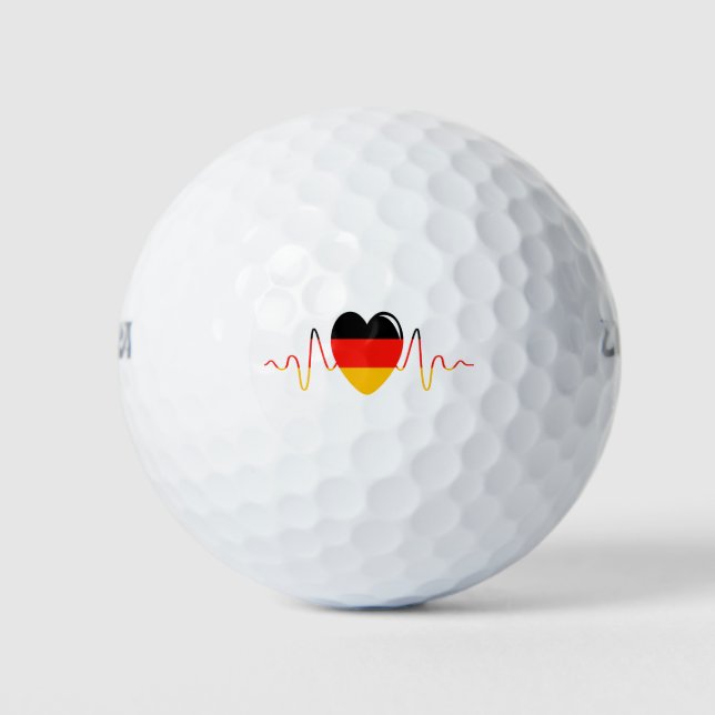Heart of Germany Golf Balls (Front)