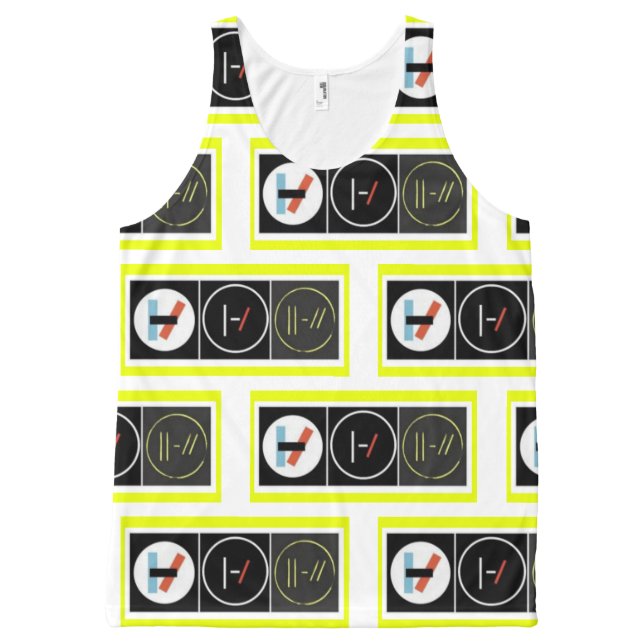 Heart of Gold All-Over Print Tank Top (Front)