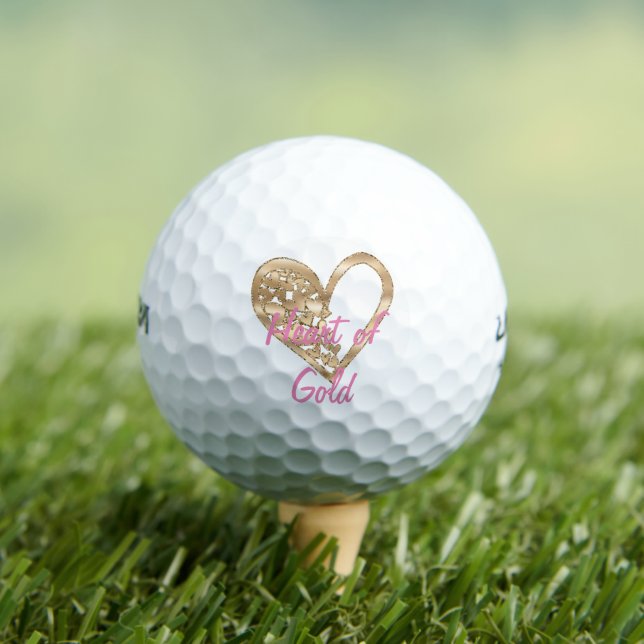 Heart of Gold Golf Balls (Insitu Tee)