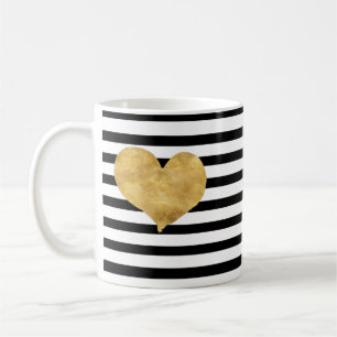 Heart of gold in french style  coffee mug