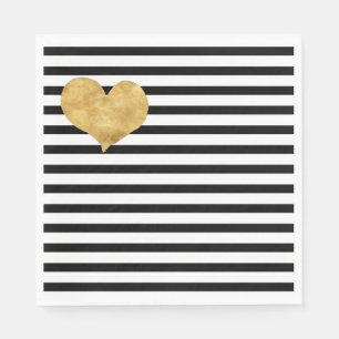 Heart of gold in french style   napkin