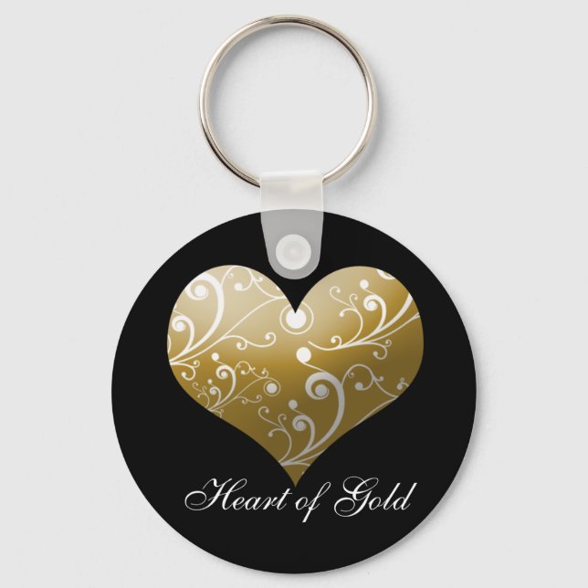 Heart of Gold Key Ring (Front)