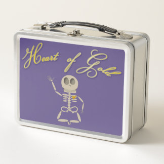 Heart of Gold Metal Lunchbox