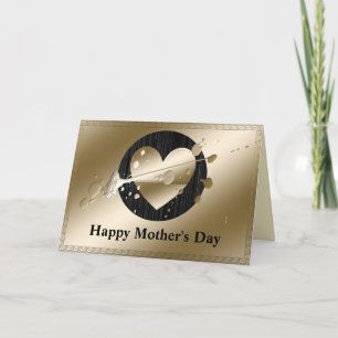 Heart of Gold Mother's Day Card