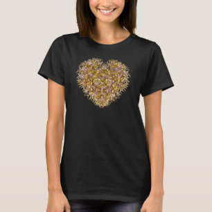 Heart of Gold on Black T-Shirt