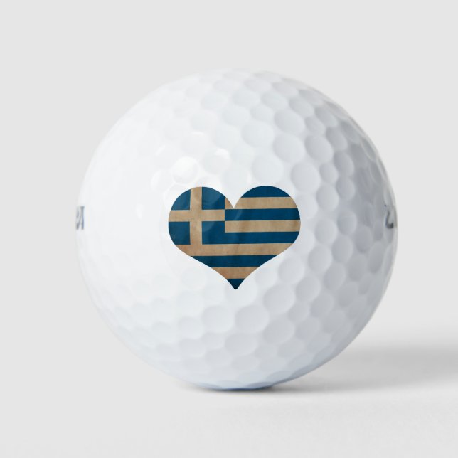 Heart of Greece Golf Balls (Front)