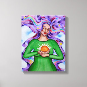 Heart of Healing 3 by Rita Loyd Canvas Print