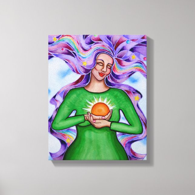 Heart of Healing 3 by Rita Loyd Canvas Print (Front)