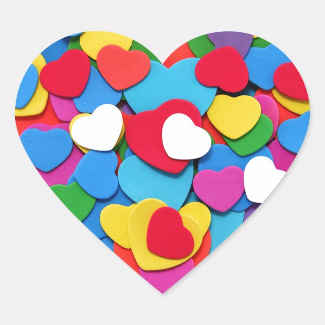 Heart of hearts heart sticker (Front)
