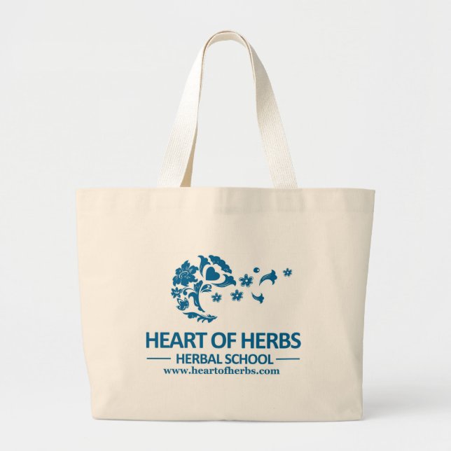 Heart of Herbs Herbal School Jumbo Tote (Front)