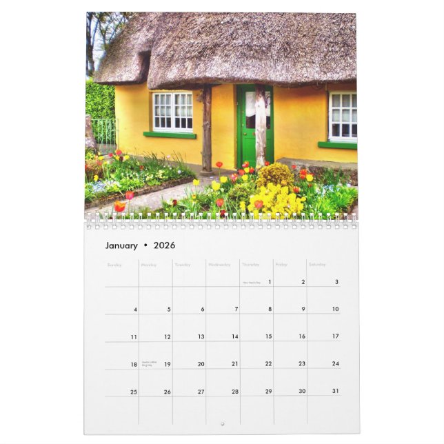 Heart of Ireland Calendar (Jan 2026)