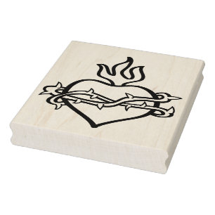 Heart of Jesus 2 illustration pattern art stamp
